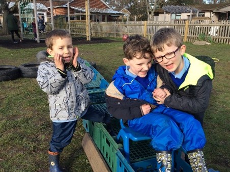 Image of children playing in school garden