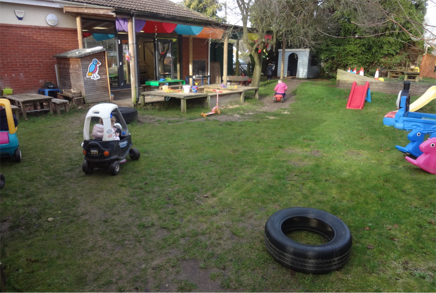 image of children playing in outside area