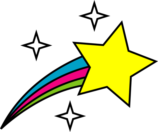 image of shooting star clipart