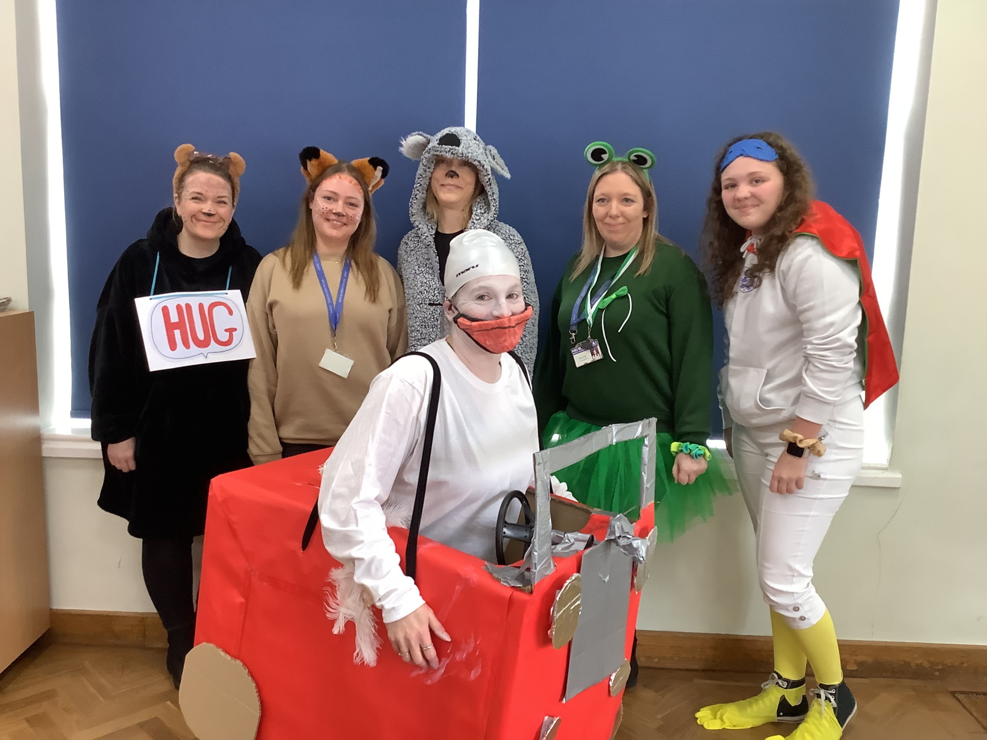 Staff in costume for World Book Day 24