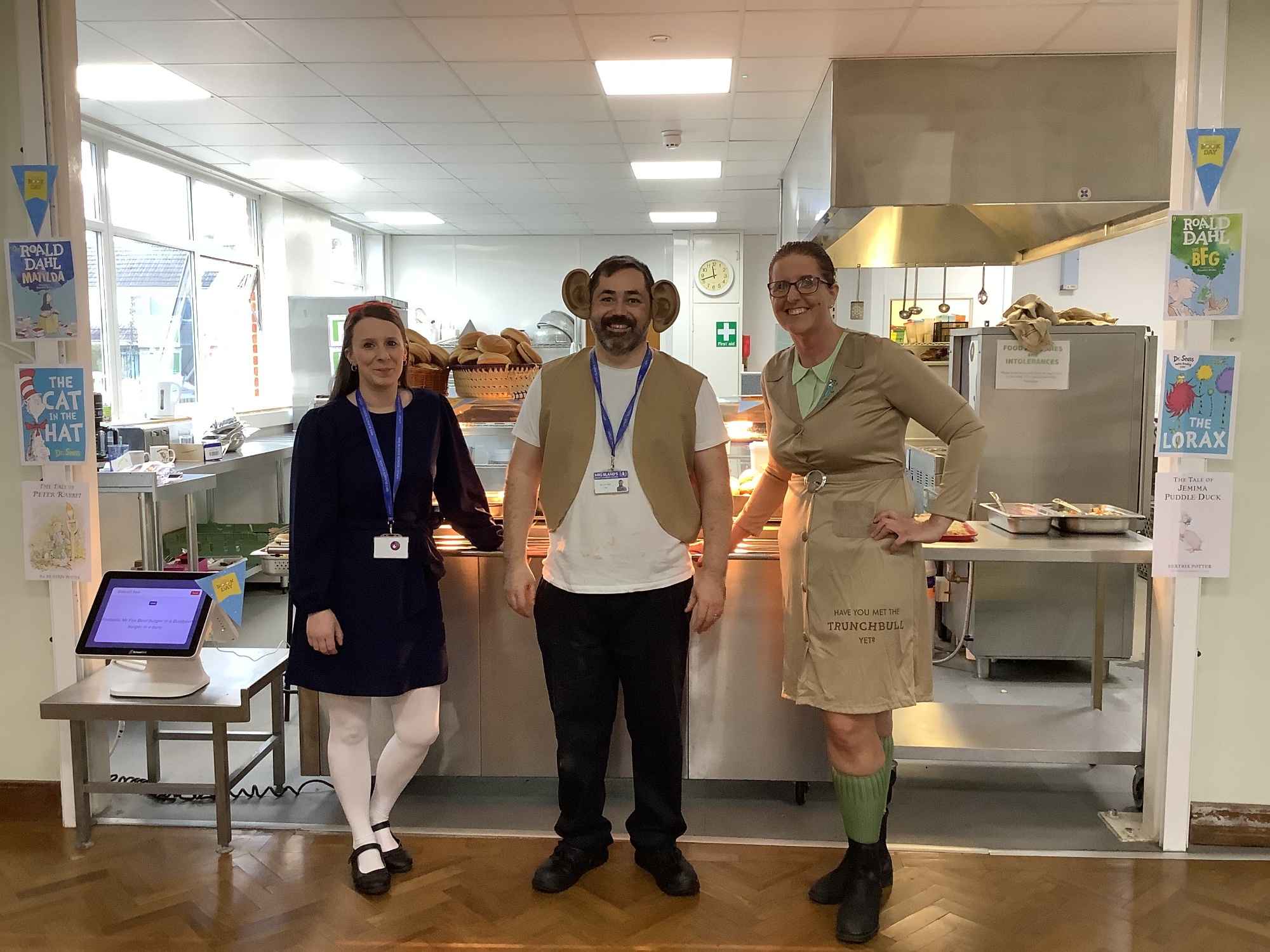 Catering Team dressed as various characters to celebrate World Book Day 24
